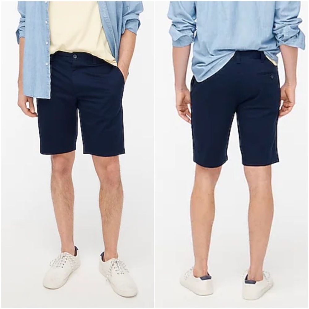 J. Crew Factory Navy Blue 11” Rivington Shorts Size 35